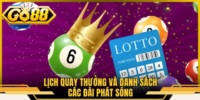 Lịch quay thưởng và danh sách các đài phát sóng